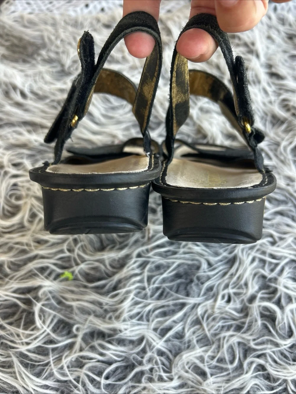 Alegria Leather Sandals with Adj. Straps Verona GEMBOREE 38 US 8 8.5.  Light wea